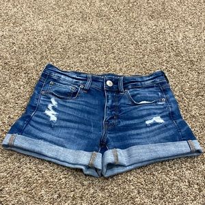 American Eagle Midi Waisted Shorts Size 6